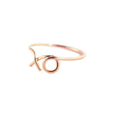 XO Rose Gold Ring - Wanderlust + Co