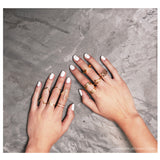 XL Screw-Split Rose Gold Ring - Wanderlust + Co