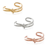 XL-Knot Gold Cuff - Wanderlust + Co
