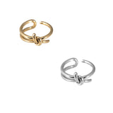 XL-Knot Silver Ring - Wanderlust + Co
