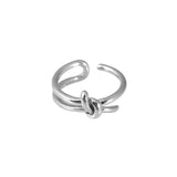 XL-Knot Silver Ring - Wanderlust + Co