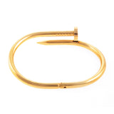 XL Screw-Split Gold Bangle - Wanderlust + Co