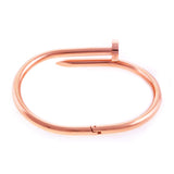 XL Screw-Split Rose Gold Bangle - Wanderlust + Co