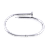 XL Screw-Split Silver Bangle - Wanderlust + Co