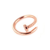 XL Screw-Split Rose Gold Ring - Wanderlust + Co