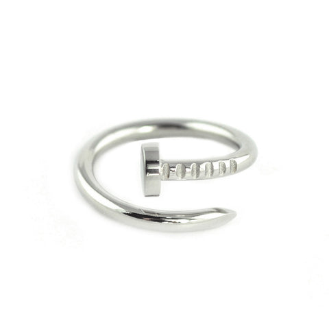 XL Screw-Split Silver Ring - Wanderlust + Co