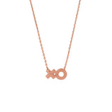 XOXO Rose Gold Necklace - Wanderlust + Co