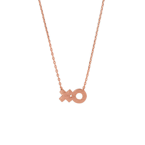 XOXO Rose Gold Necklace - Wanderlust + Co