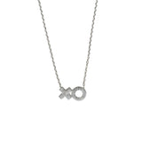 XOXO Silver Necklace - Wanderlust + Co