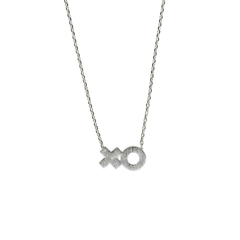 XOXO Silver Necklace - Wanderlust + Co
