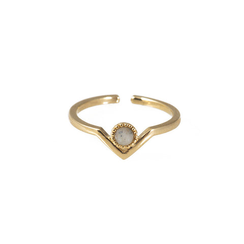Zeta Gold & Slate Ring - Wanderlust + Co